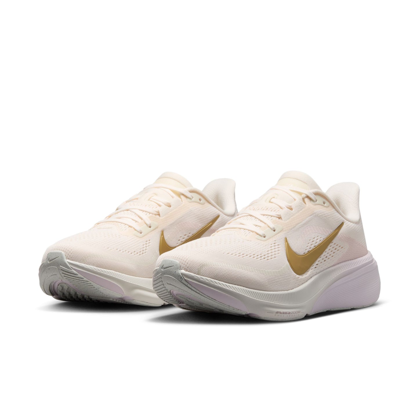 Nike Air Zoom Pegasus 42 (B Width) Womens - Chalk/Spruce Aura/Bleached Lilac/Metallic Gold
