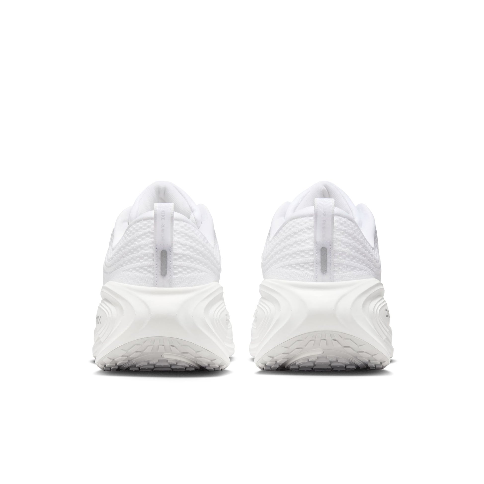 White athletic shoes on a white background