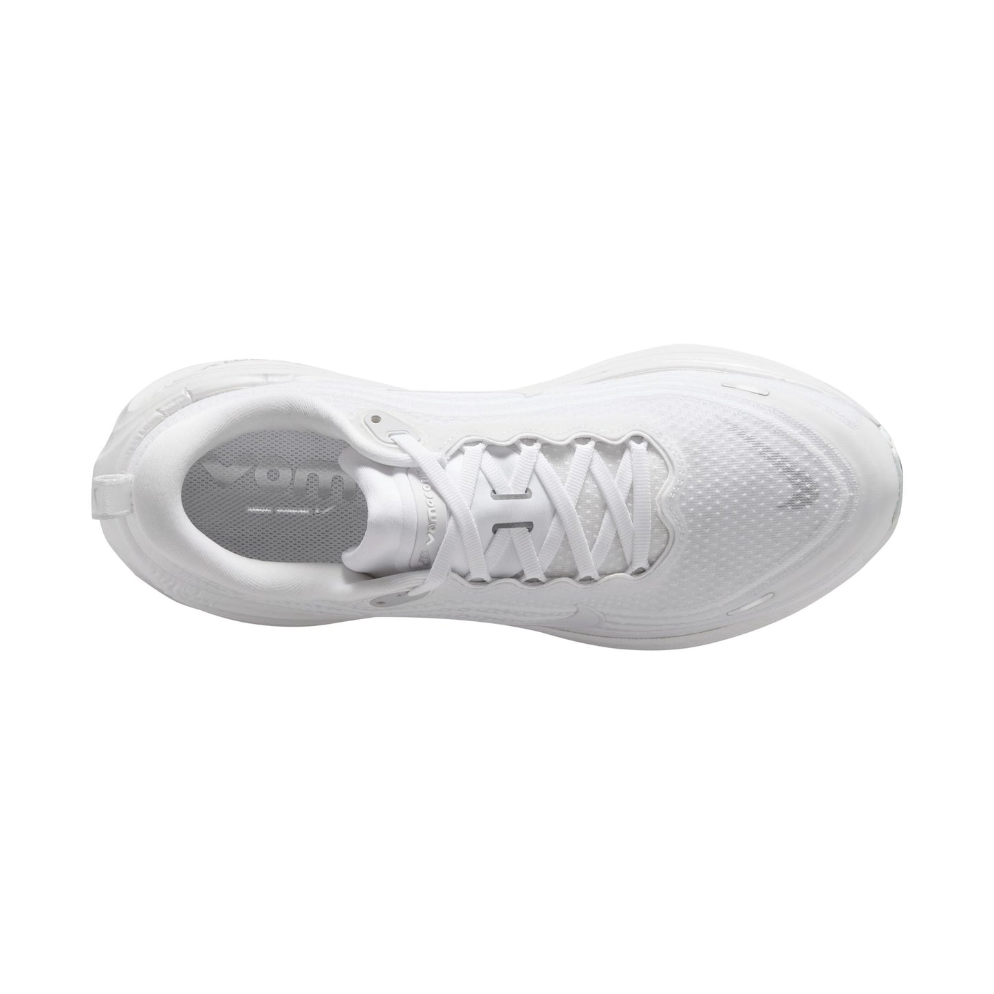 White running shoe on a white background
