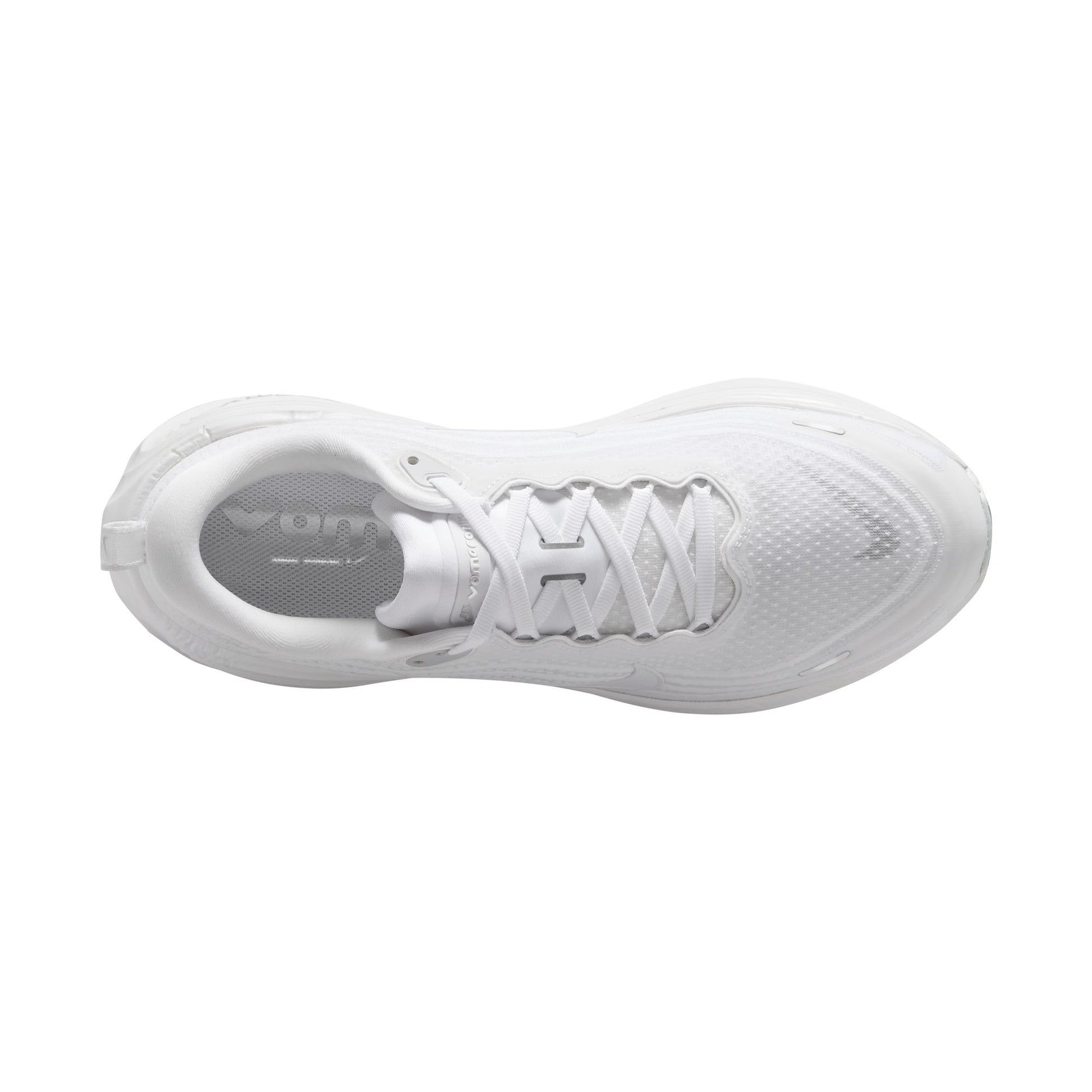 White running shoe on a white background