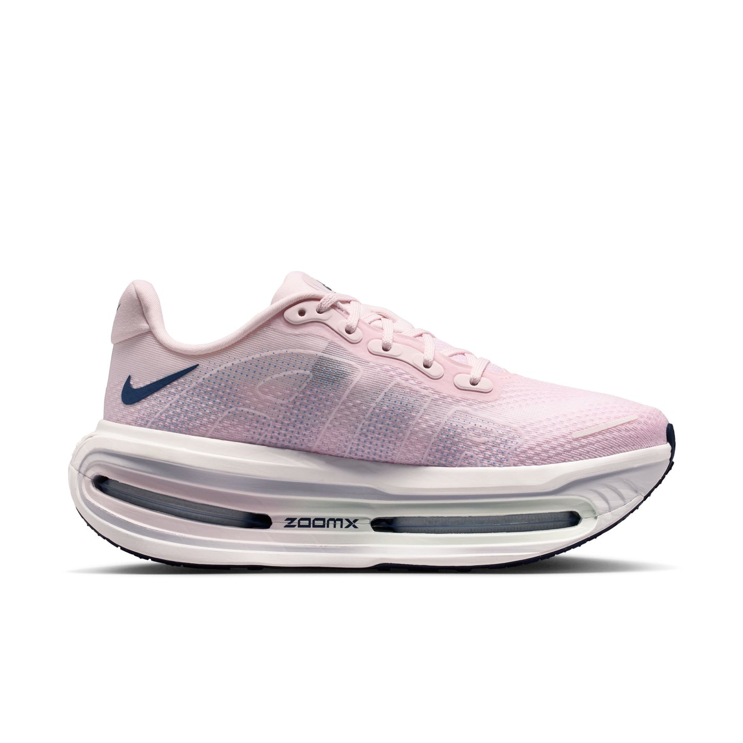 Pink shoe with white background