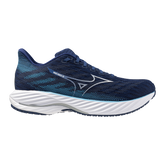 Mizuno Wave Rider 28 (D Width) - Estate Blue/White/River Blue (Mens)