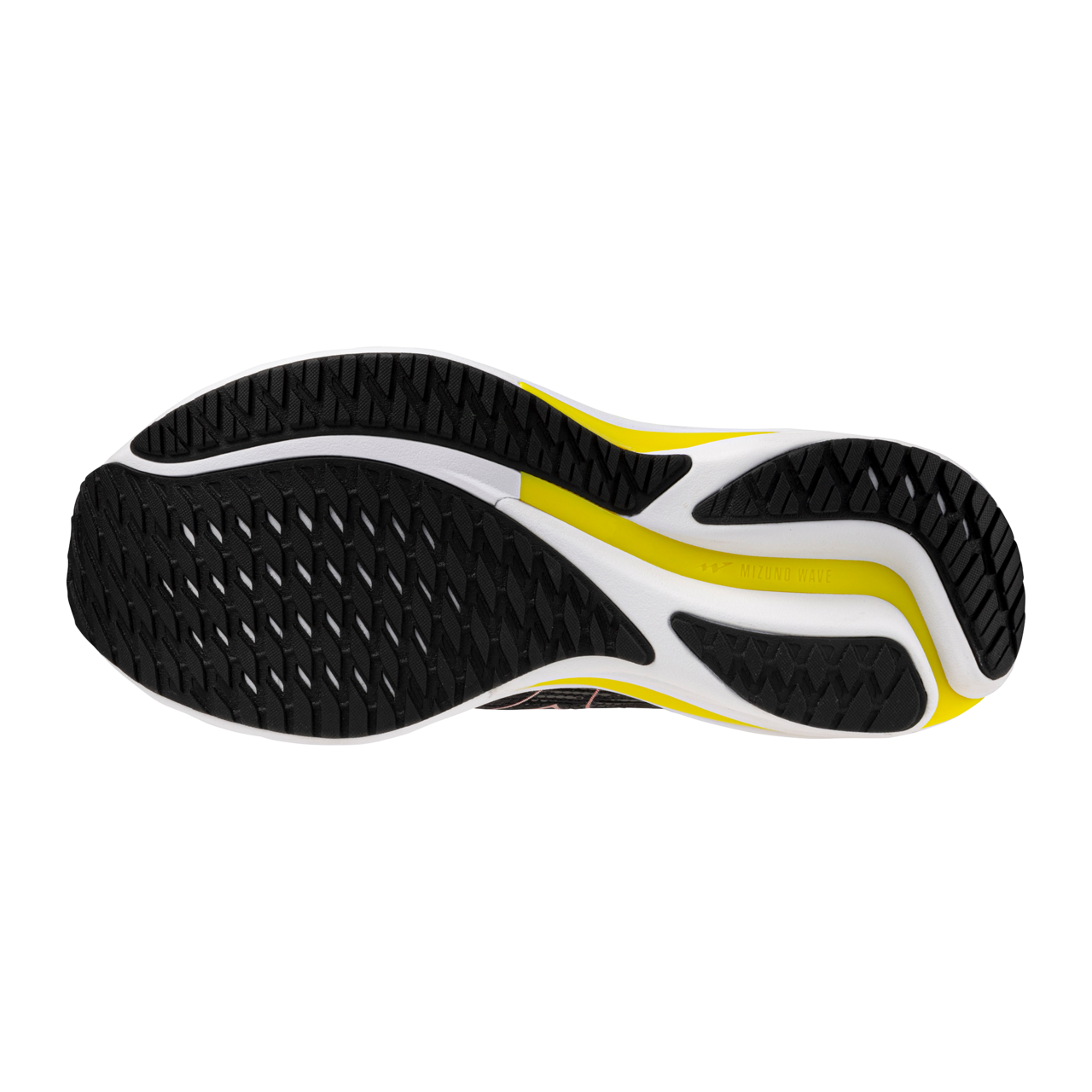 Mizuno Wave Rider 28 (2E Width) - Black/White/Evening Primrose (Mens)