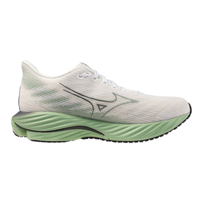 Mizuno Wave Rider 28 (D Width) - Mizuno Snow White/Frosty Green/Black (Mens)