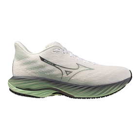 Mizuno Wave Rider 28 (D Width) - Mizuno Snow White/Frosty Green/Black (Mens)