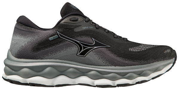 Mizuno Wave Sky 7 (D Width) - Black Storm (Womens)