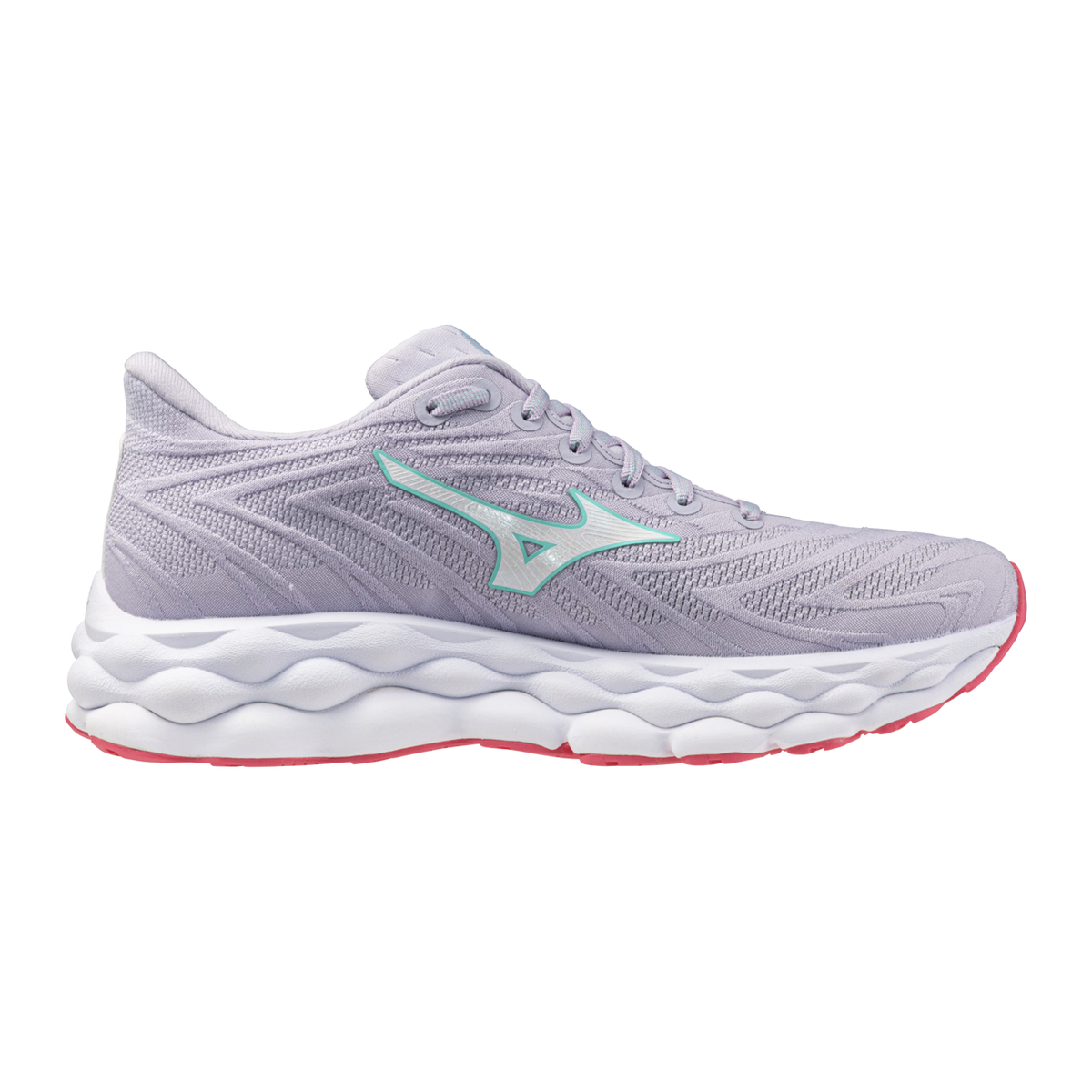 Mizuno Wave Sky 8 (B Width) - Thistle/White/Camellia Rose (Womens)