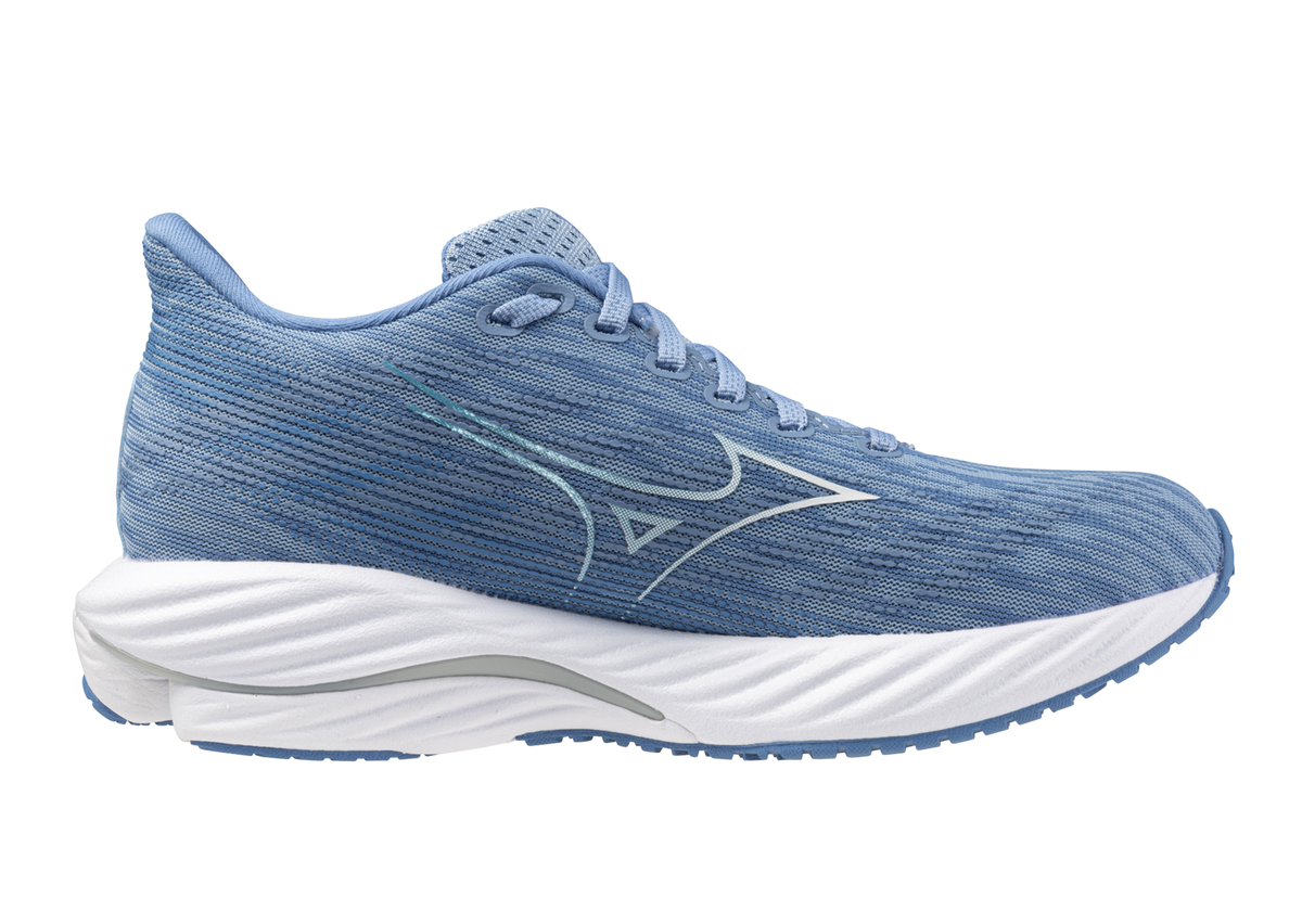 Mizuno Wave Rider 28 (B Width) - Glacier Lake/White/Parisian Blue (Womens)