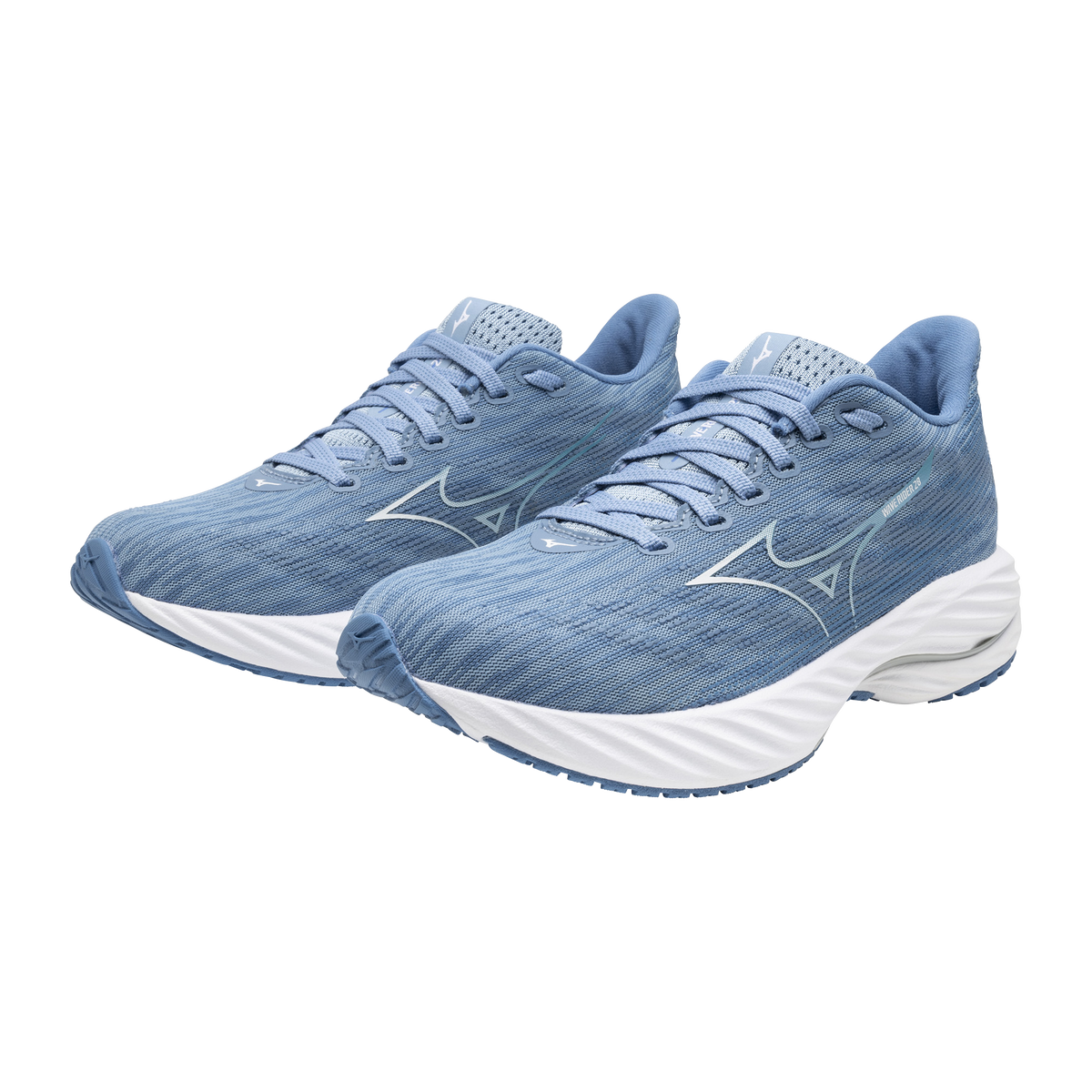 Mizuno Wave Rider 28 (B Width) - Glacier Lake/White/Parisian Blue (Womens)