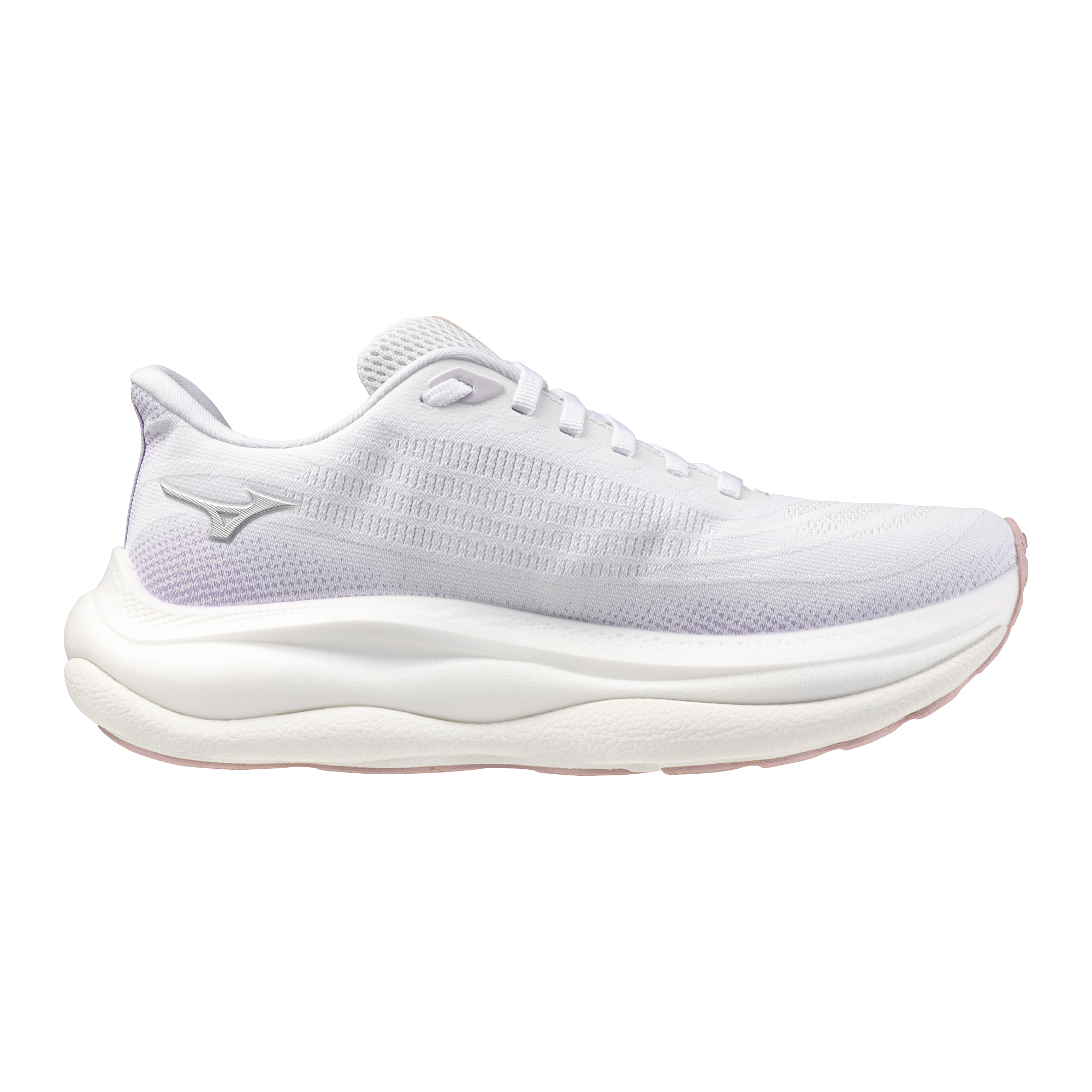 Mizuno Wave Sky 9 (B Width) - White/Silver/Orchid Petal (Womens)