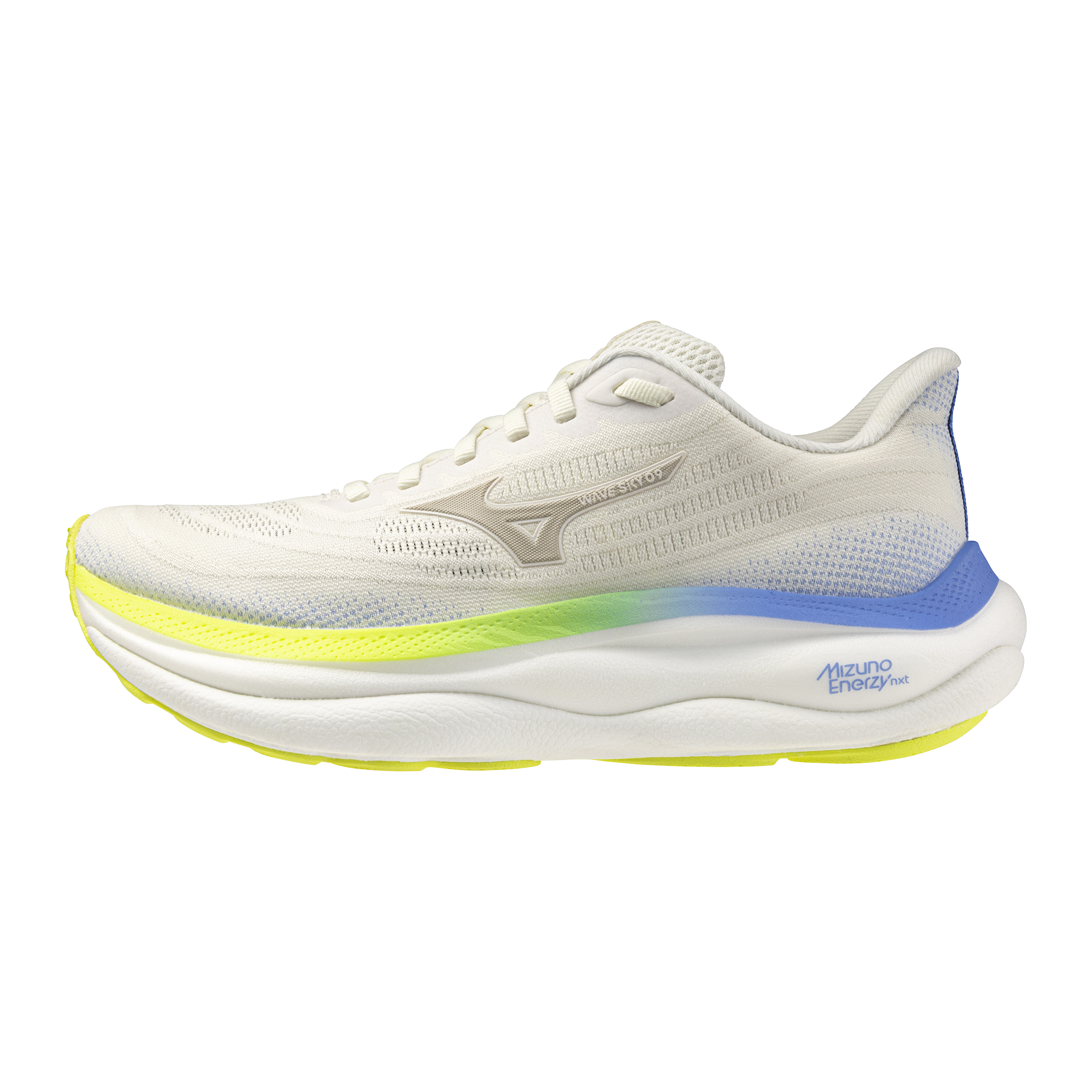 Mizuno Wave Sky 9 (D Width) - Snow White/Silver Birch/Ultramarine (Womens)