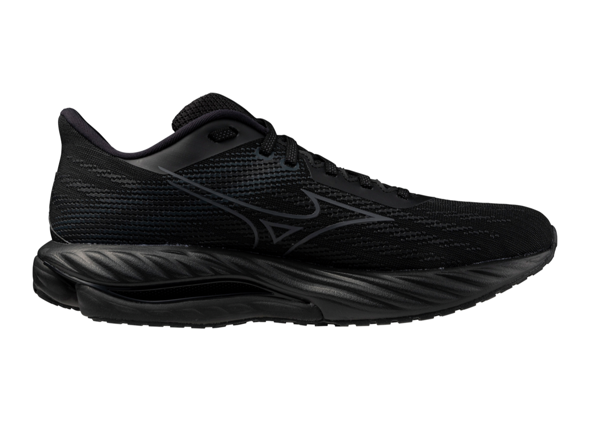 Mizuno Wave Inspire 21 (D Width) - Black/Metallic Grey (Womens)