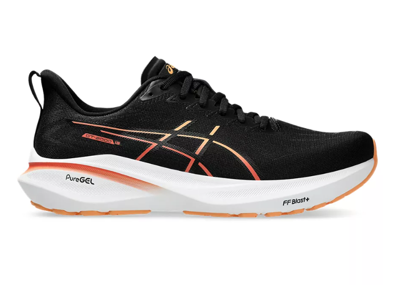 Asics GT-2000 13 (D Width) - Black/Faded Orange (Mens)