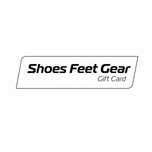 Shoes Feet Gear podiatrists in bardon showing logo for gift card in black tex on white background