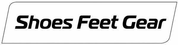 Logo for 'Shoes Feet Gear' on a white background