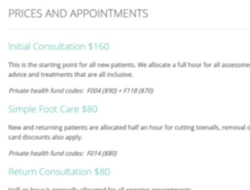 Deliberately blurred picture of price text