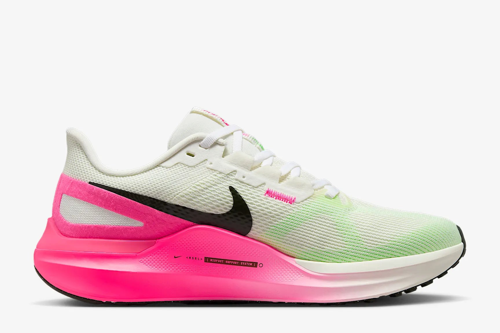 Nike Air Zoom Structure 25 CM (B Width) - Sail/Sequoia-Hyper Pink (Womens)