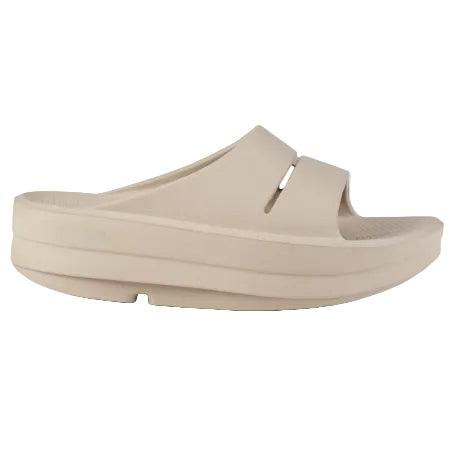 Beige sandal on a white background