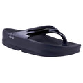 OOFOS OOmega OOlala Womens Platform Sandal – Black Gloss