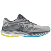 Mizuno Wave Rider 27 (D Width) - Pearl Blue/Lime Green/Navy (Mens)