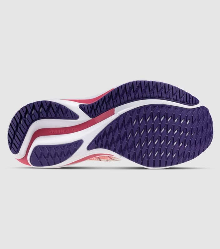 Mizuno Wave Rider 28 (B Width) - White/Rose/Indigo (Womens)
