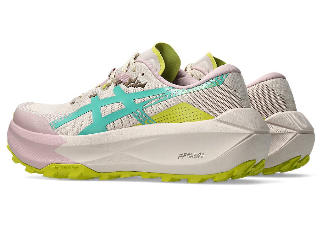 Asics Trabuco Max 5 (B Width) - Mineral Beige/Aurora Green (Womens)