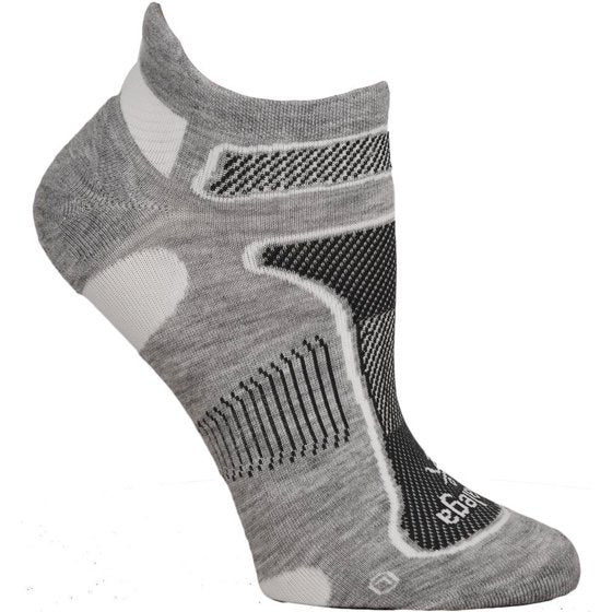 Balega Ultralight Sock - Grey Heather/White (No Show)
